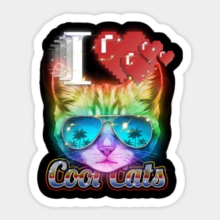 cool cats Sticker